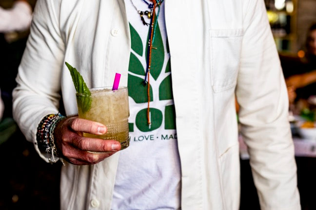 FLORA Shirt | White & Green