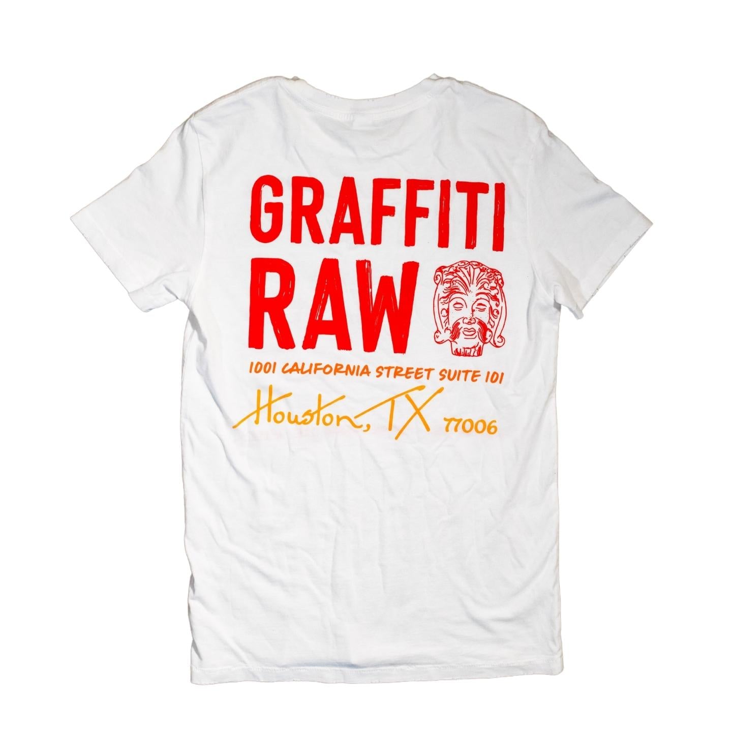 Graffiti Raw Shirt | White