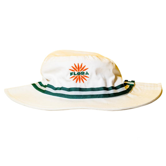 FLORA Bucket Hat | White